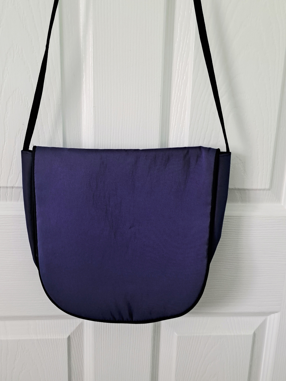 Purple Flap Over Satchel